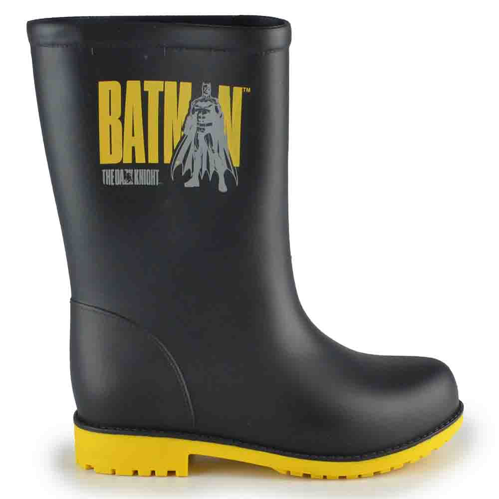 Kit Bota Galocha Infantil Grendene Masculina Batman com Capa 23056 - Foto 1