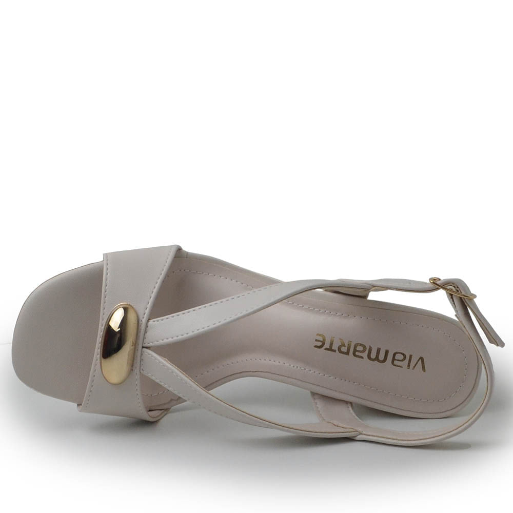 Sandália Via Marte Feminina Salto Alto 164-001-01 - Foto 4