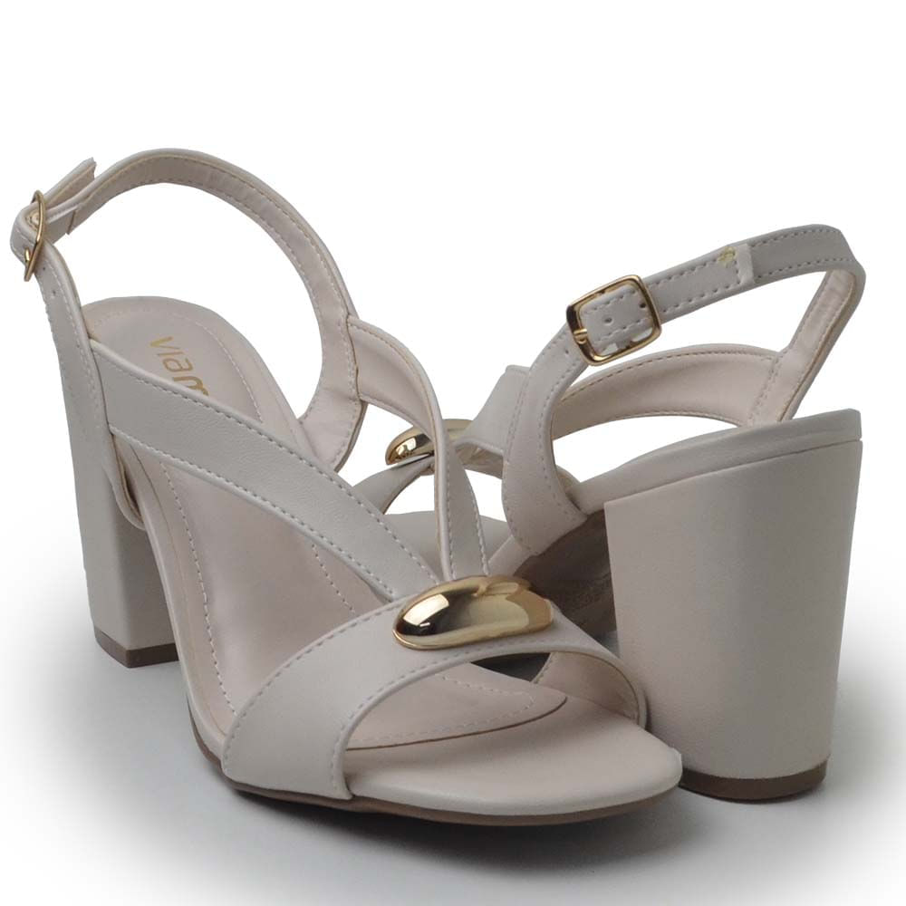 Sandália Via Marte Feminina Salto Alto 164-001-01 - Foto 6