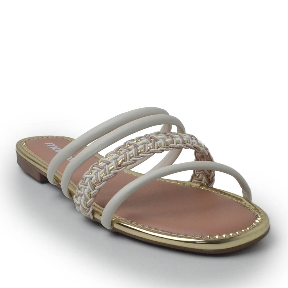 Sandália Rasteira Moleca Feminina 5435.545 - Foto 2