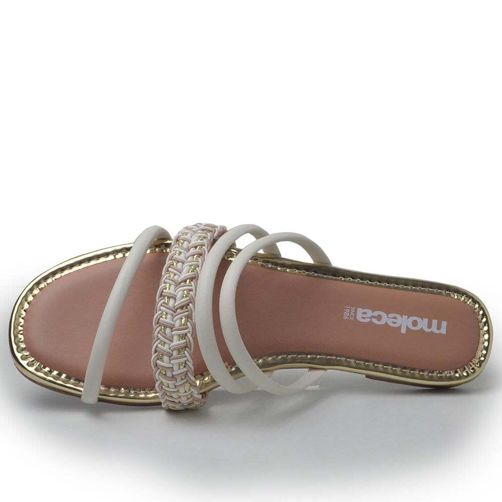 Sandália Rasteira Moleca Feminina 5435.545 - Foto 4