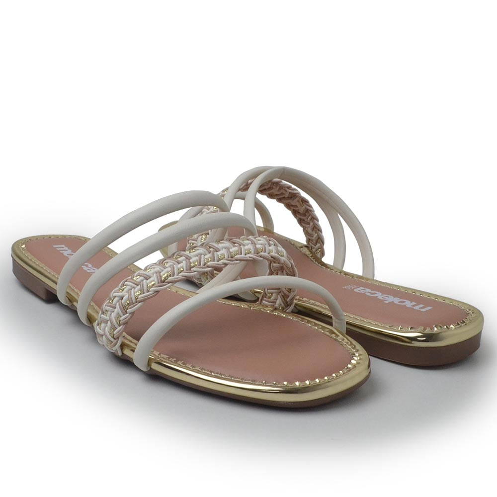 Sandália Rasteira Moleca Feminina 5435.545 - Foto 6