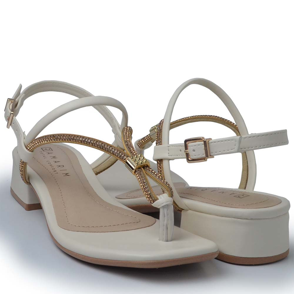 Sandália Ramarim Feminina Salto Baixo 2448206 - Foto 6