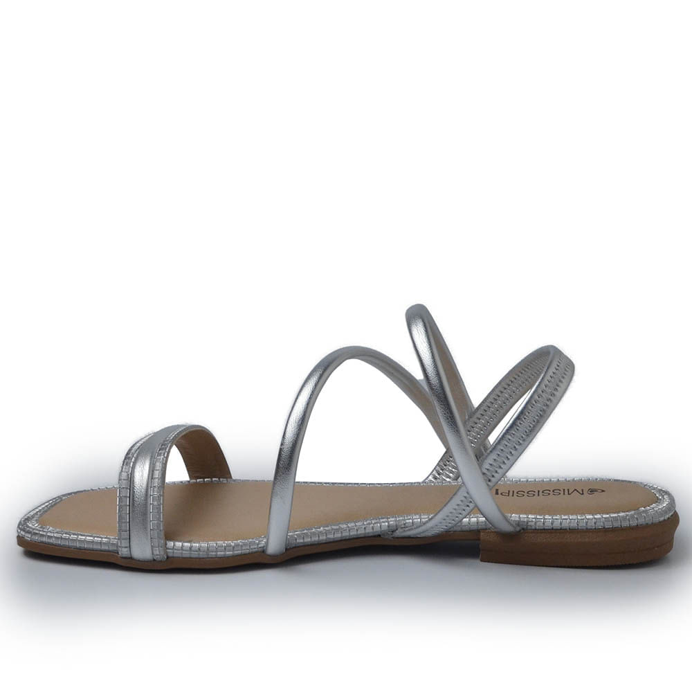 Sandália Rasteira Mississipi Feminina MB043 - Foto 3