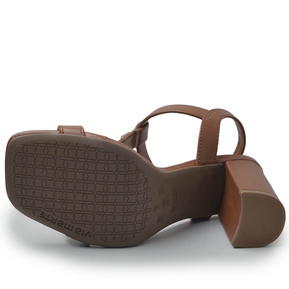 Sandália Via Marte Feminina Salto Alto 139-001-01 - Foto 5