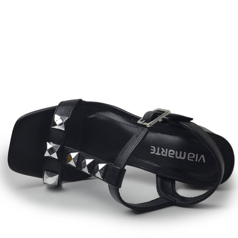 Sandália Via Marte Feminina Salto Alto 139-001-01 - Foto 4