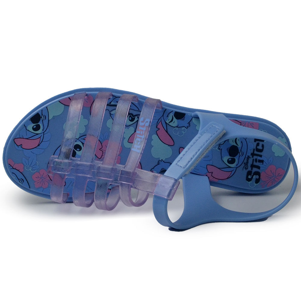 Kit Sandália Infantil Grendene Stitch 24 Clutch com Bolsa 23199 - Foto 4