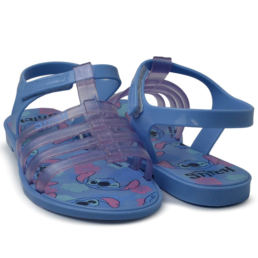 Kit Sandália Infantil Grendene Stitch 24 Clutch com Bolsa 23199 - Foto 6