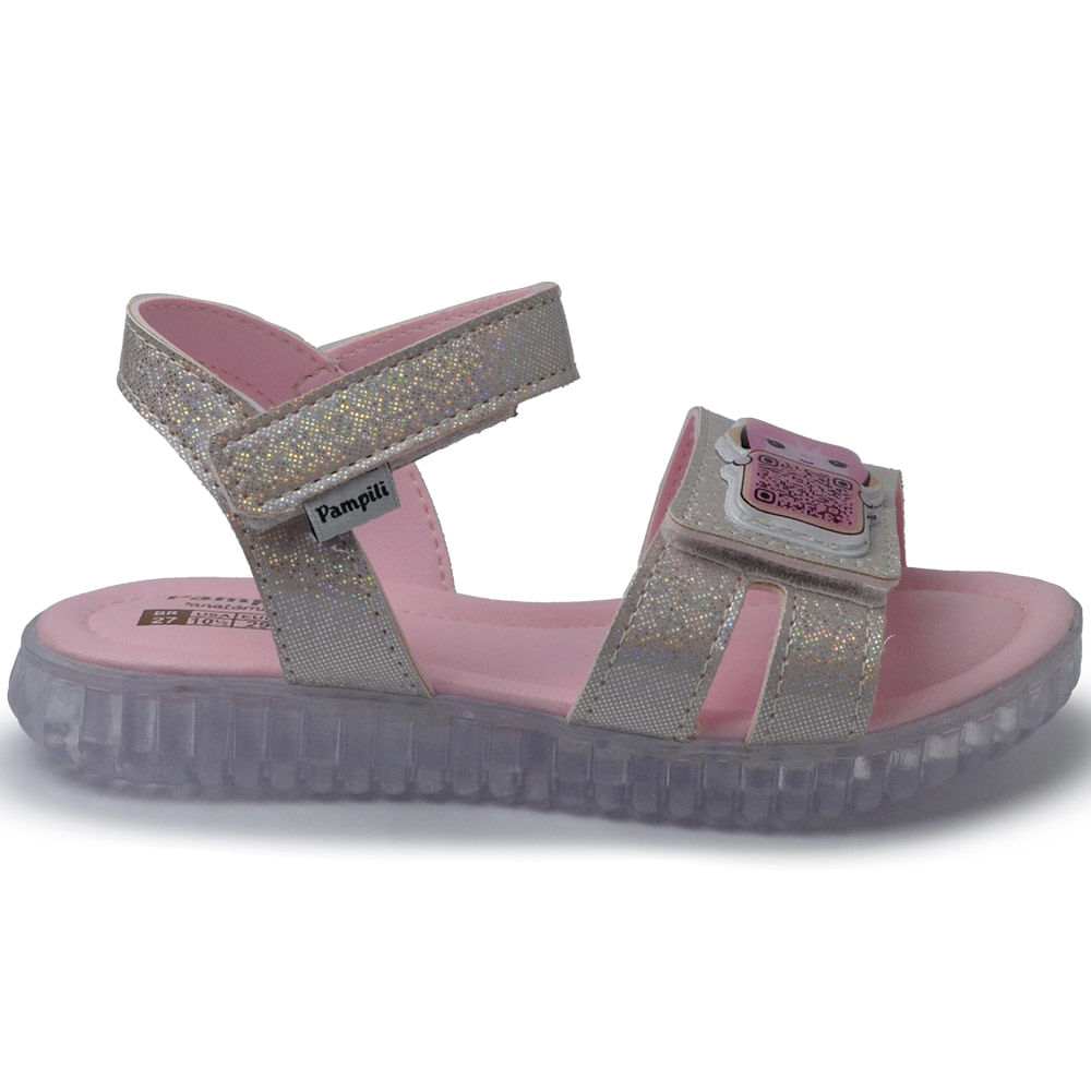 Sandália Papete Infantil Pampili Feminina 123.272 - Foto 1