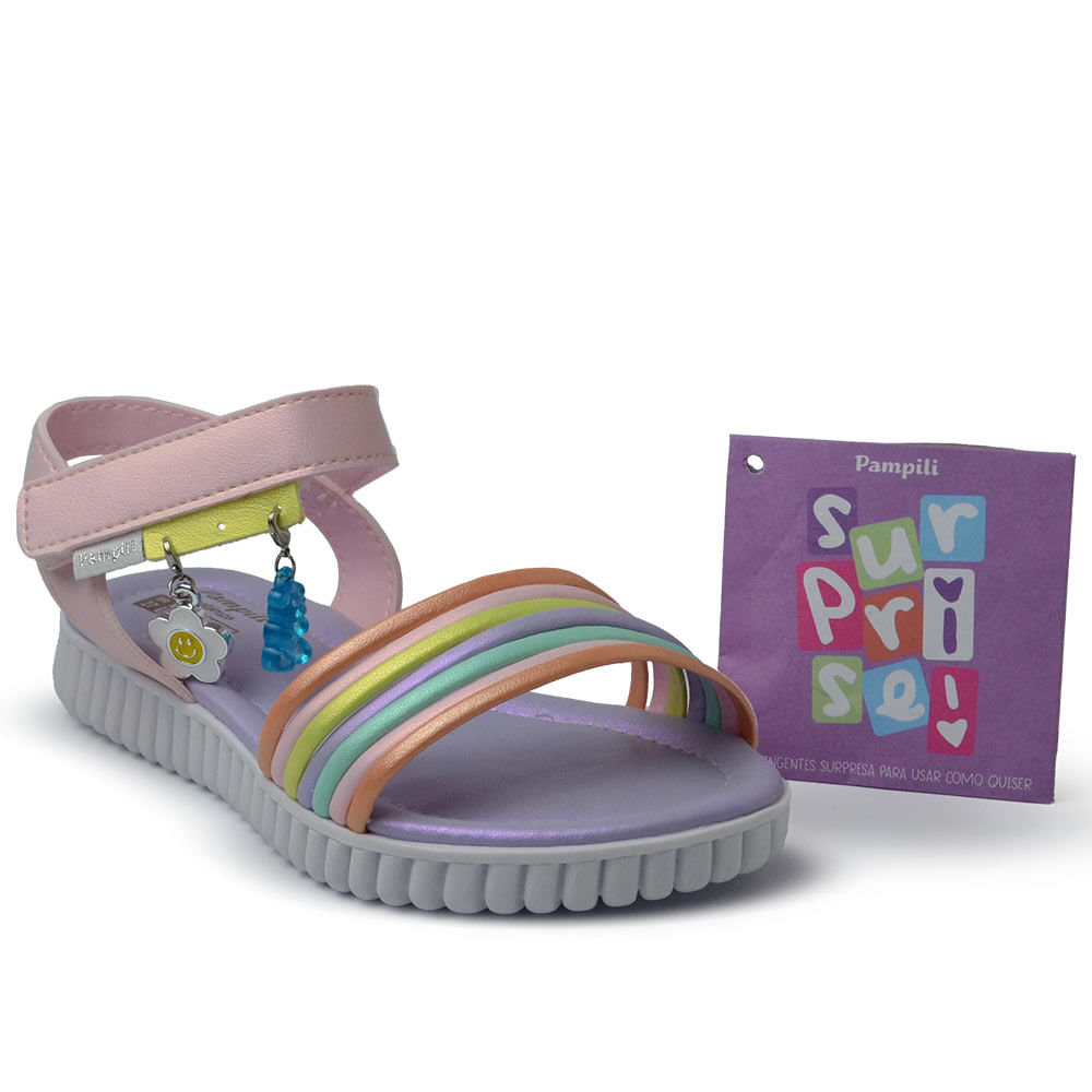 Sandália Papete Infantil Pampili Feminina 123.273 - Foto 2