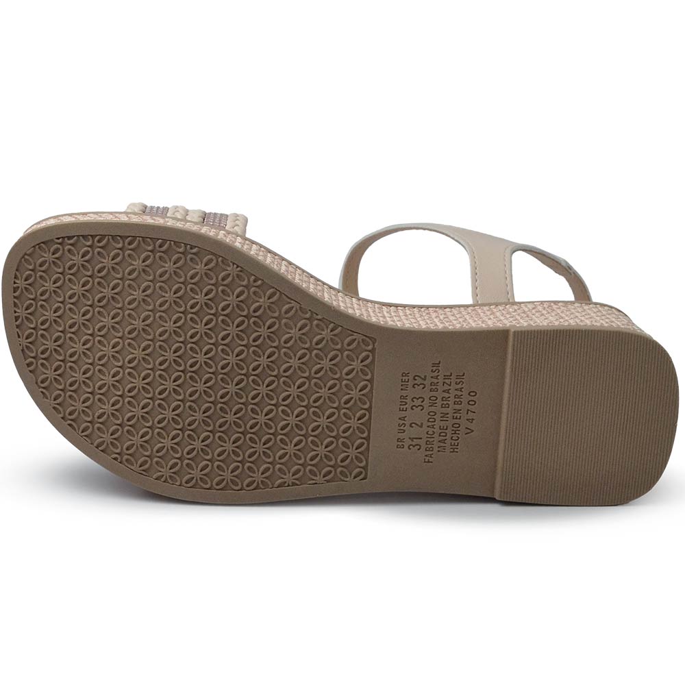 Sandália Anabela Infantil Pink Cats Feminina V4701 - Foto 5