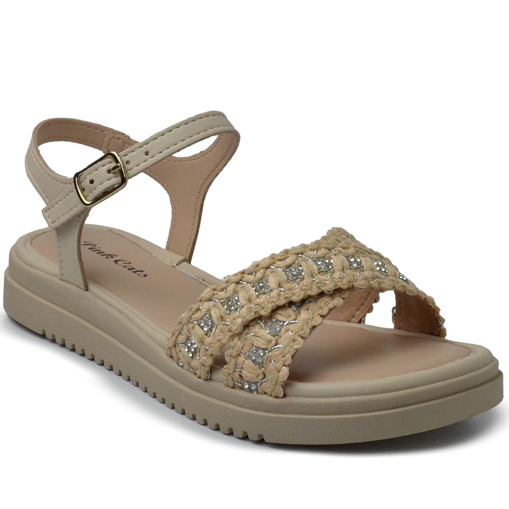 Sandália Flatform Infantil Pink Cats Feminina V4802 - Foto 2