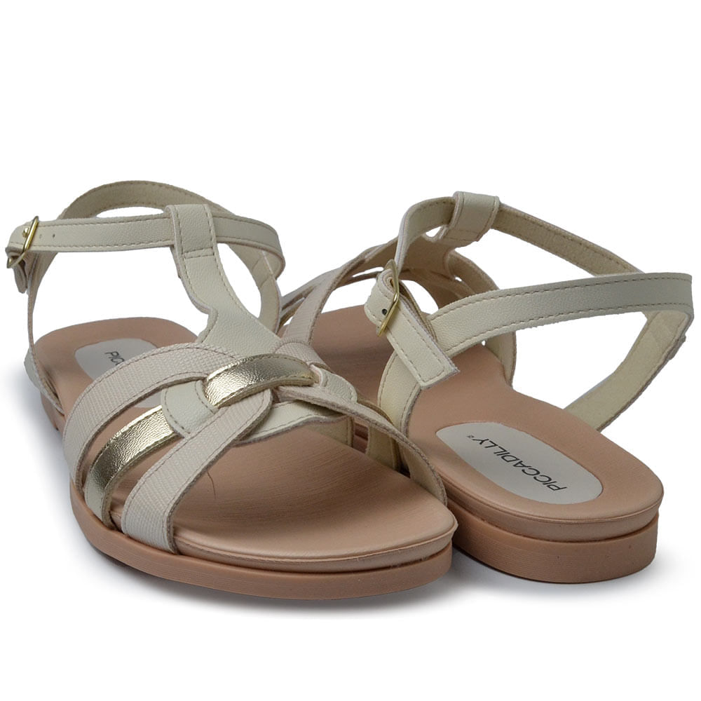 Sandália Rasteira Piccadilly Feminina 418084 - Foto 6