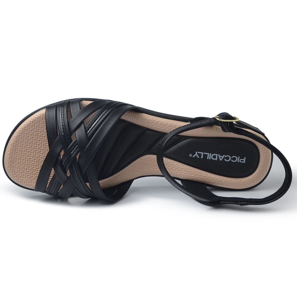 Sandália Rasteira Piccadilly Feminina 410035 - Foto 4