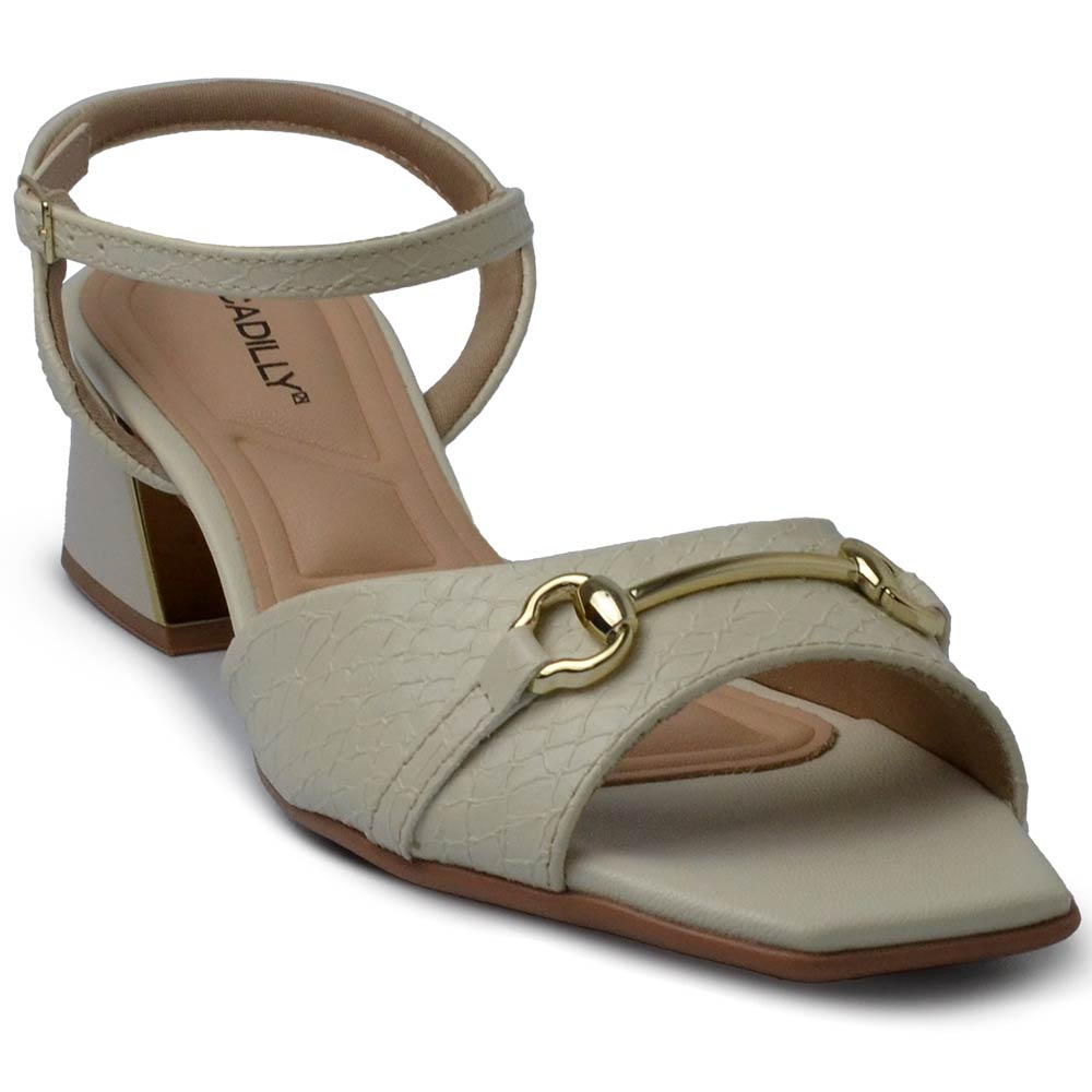 Sandália Piccadilly Feminina Salto Médio Bloco 543084 - Foto 2