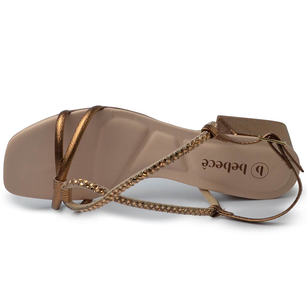 Sandália Bebece Feminina Salto Baixo Bloco T5267-406 - Foto 4