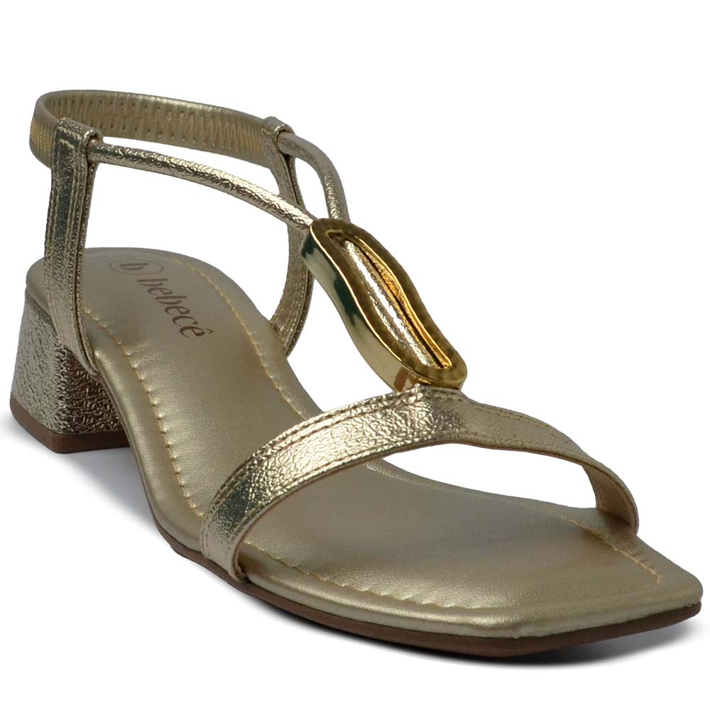 Sandália Bebece Feminina Salto Baixo T3219-086 - Foto 2