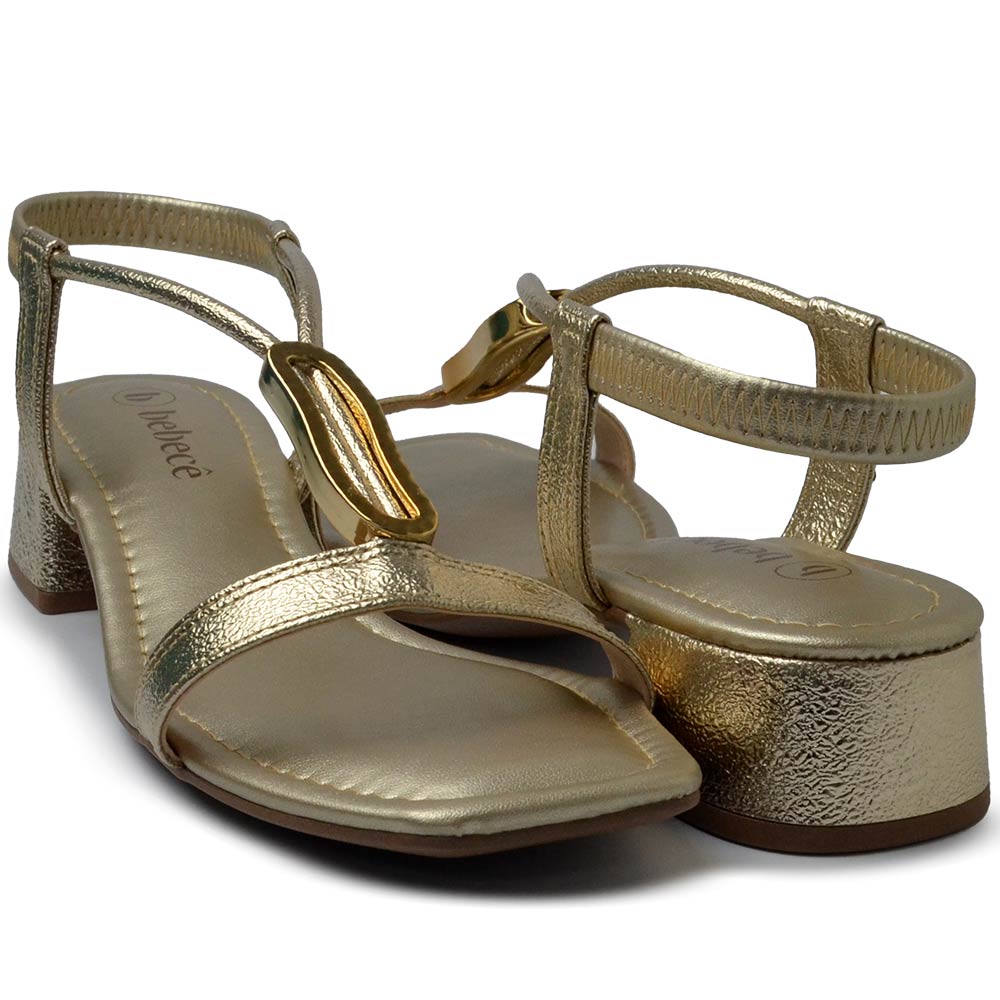 Sandália Bebece Feminina Salto Baixo T3219-086 - Foto 6