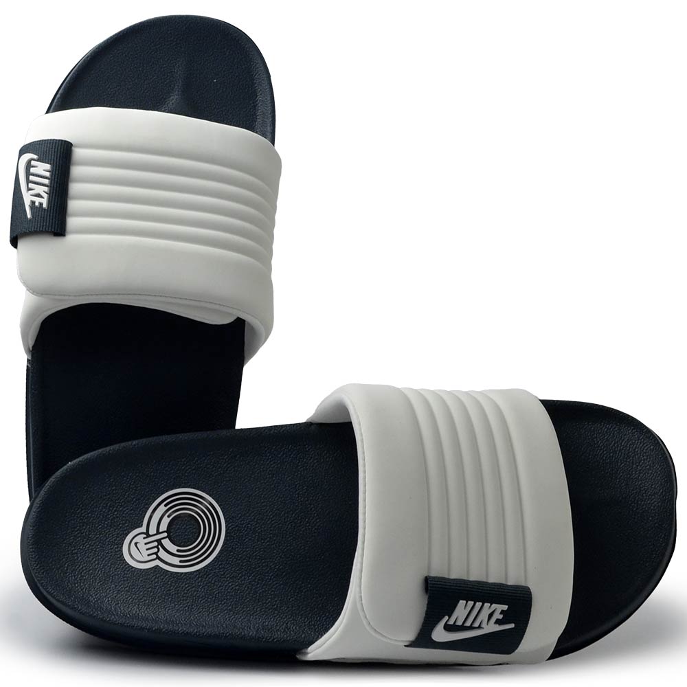 Chinelo Slide Nike Masculino OffCourt Adjust DQ9624-101 Lojas Kikos
