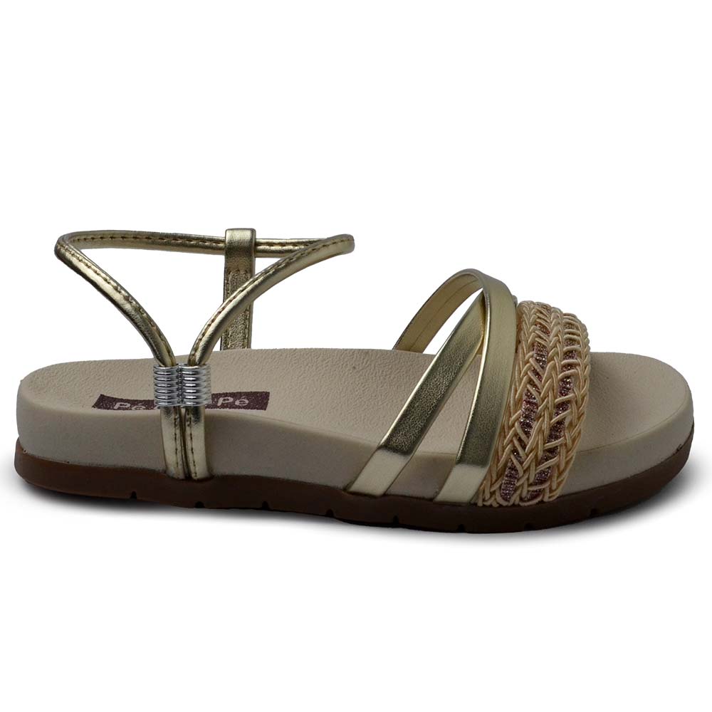 Sandália Infantil Pe com Pe Feminina Lunna 36088 - Foto 1