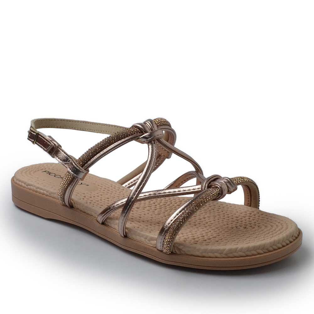 Sandália Rasteira Piccadilly Feminina 513011 Lojas Kikos