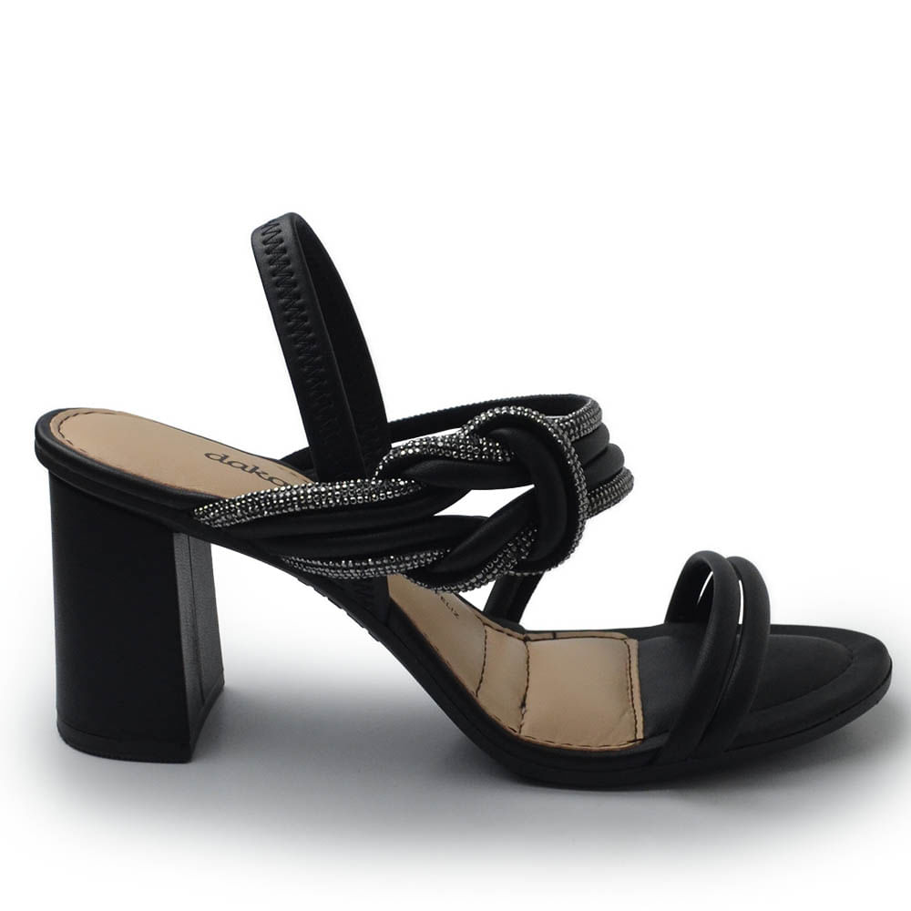 Sandália Dakota Feminina Salto Bloco Alto Y7891 Lojas Kikos