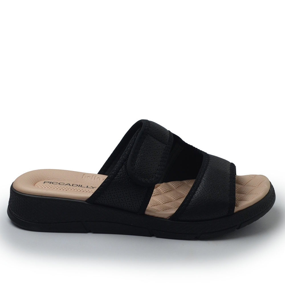 Sandália Piccadilly Feminina Salto Baixo TM 571010 - Foto 1