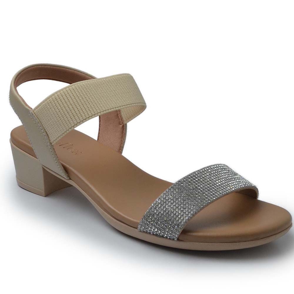 Sandália Usaflex Feminina Salto Baixo PA02001 - Foto 2