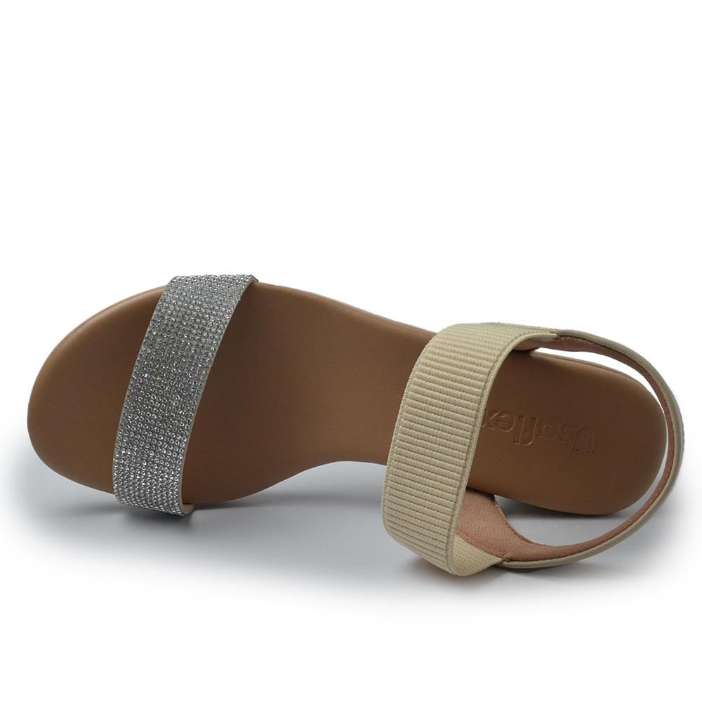 Sandália Usaflex Feminina Salto Baixo PA02001 - Foto 4