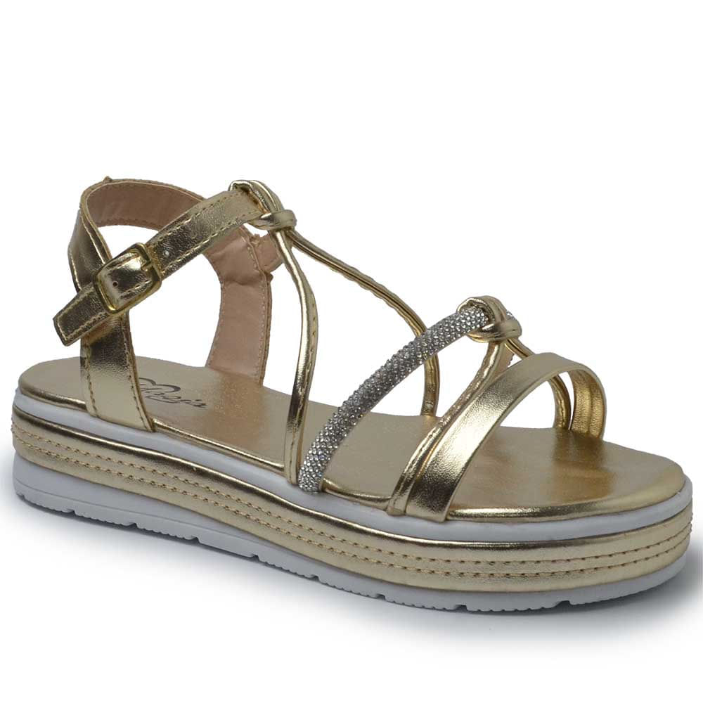 Sandália Flatform Infantil Magia Feminina 950-05 - Foto 2