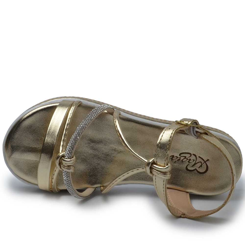 Sandália Flatform Infantil Magia Feminina 950-05 - Foto 4