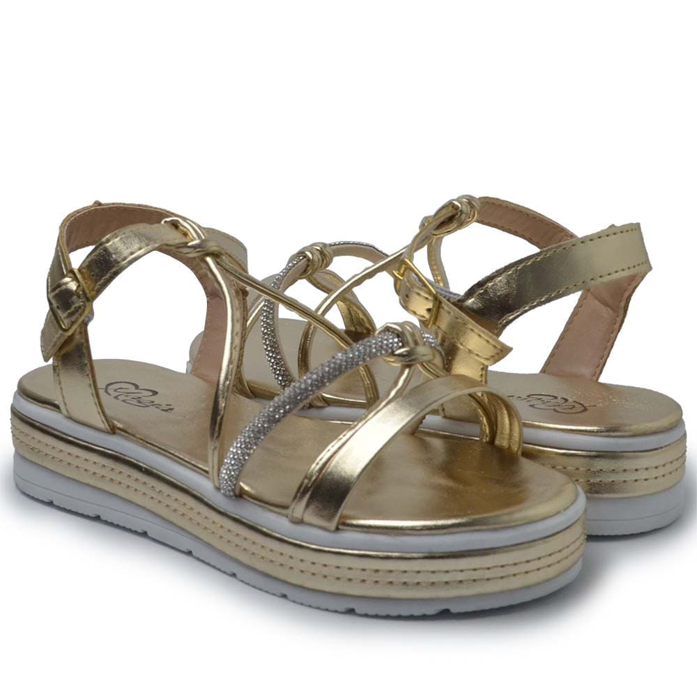 Sandália Flatform Infantil Magia Feminina 950-05 - Foto 6