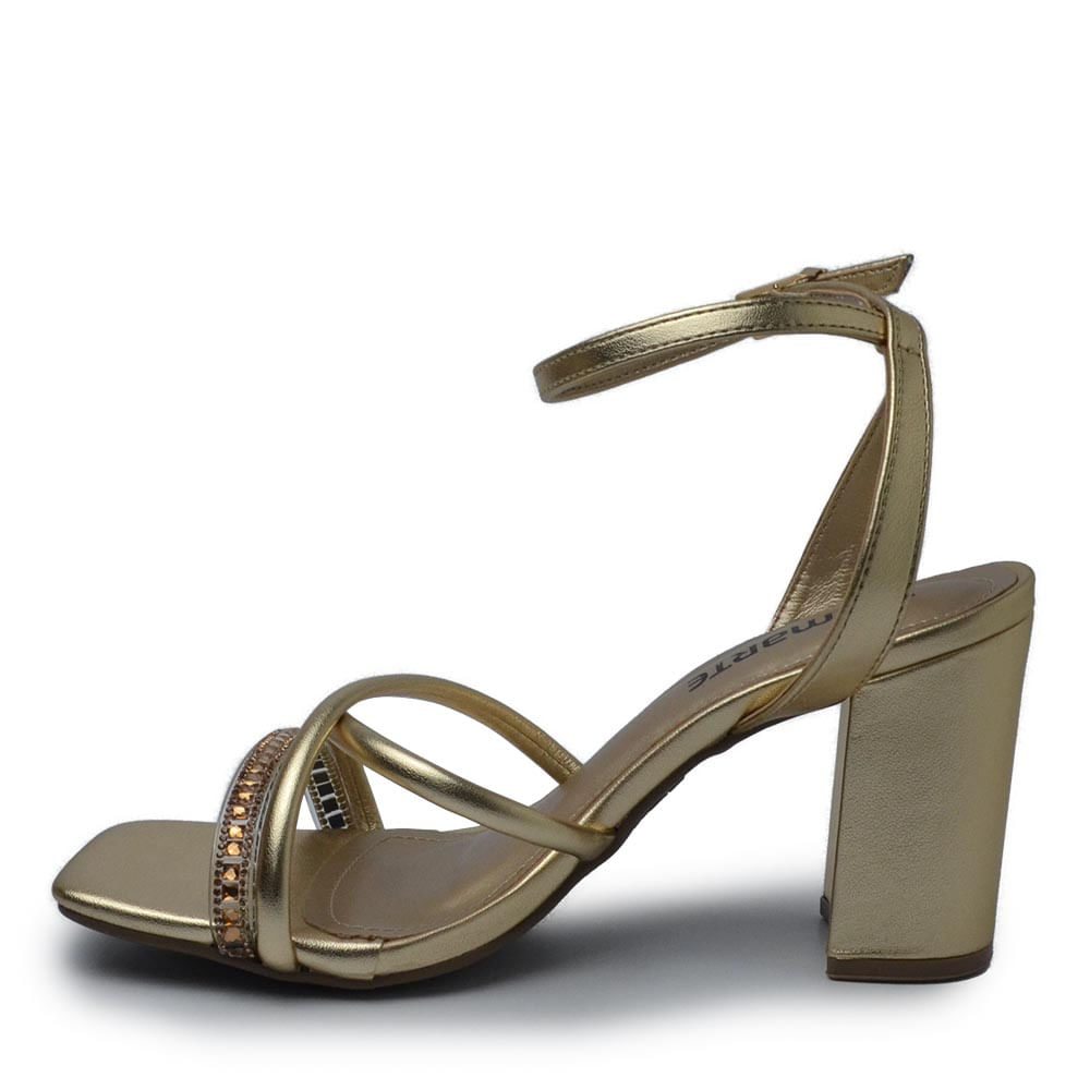 Sandália Via Marte Feminina Salto Alto 139-016-01 Lojas Kikos