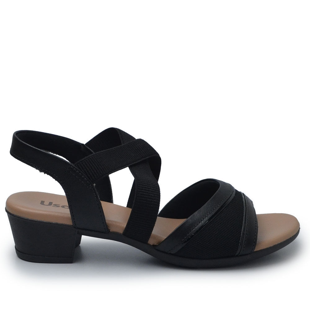 Sandália Usaflex Feminina Salto Baixo MM0803 - Foto 1