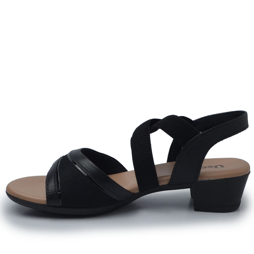 Sandália Usaflex Feminina Salto Baixo MM0803 - Foto 3