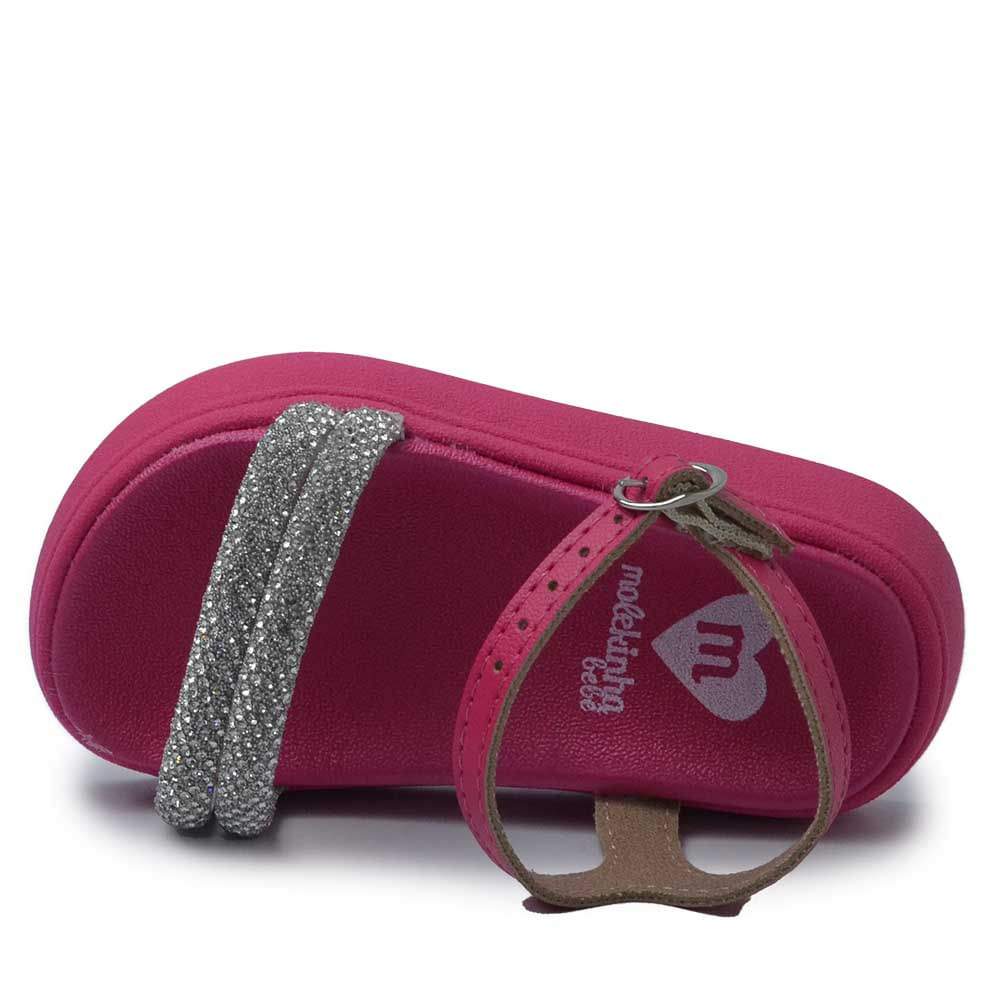 Sandália Papete Infantil Molekinha Feminina 2733.101 - Foto 4