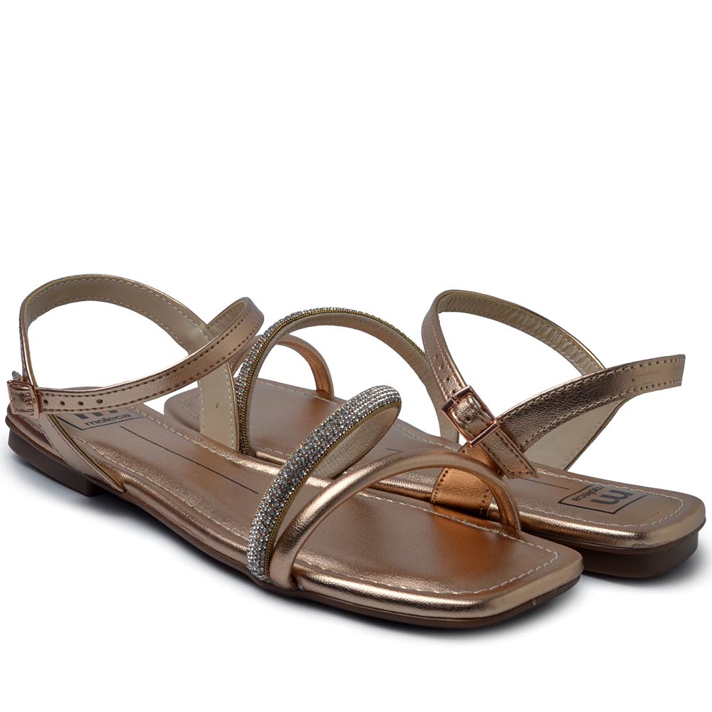 Sandália Rasteira Moleca Feminina 5462.138 - Foto 6