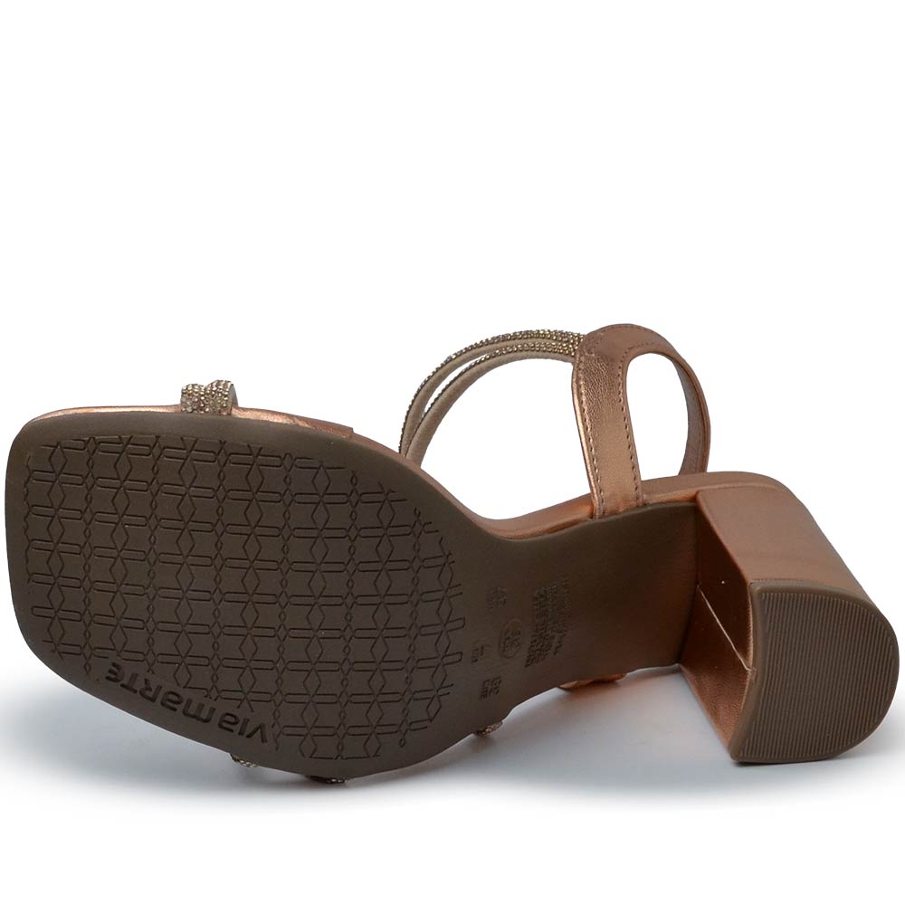 Sandália Via Marte Feminina Salto Bloco 139-011-01 - Foto 5