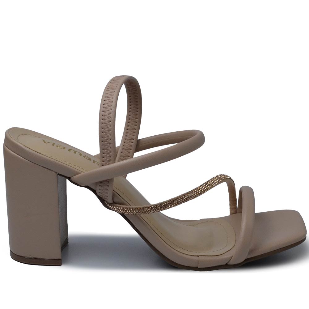 Sandália Via Marte Feminina Salto Alto 139-009-01 - Foto 1