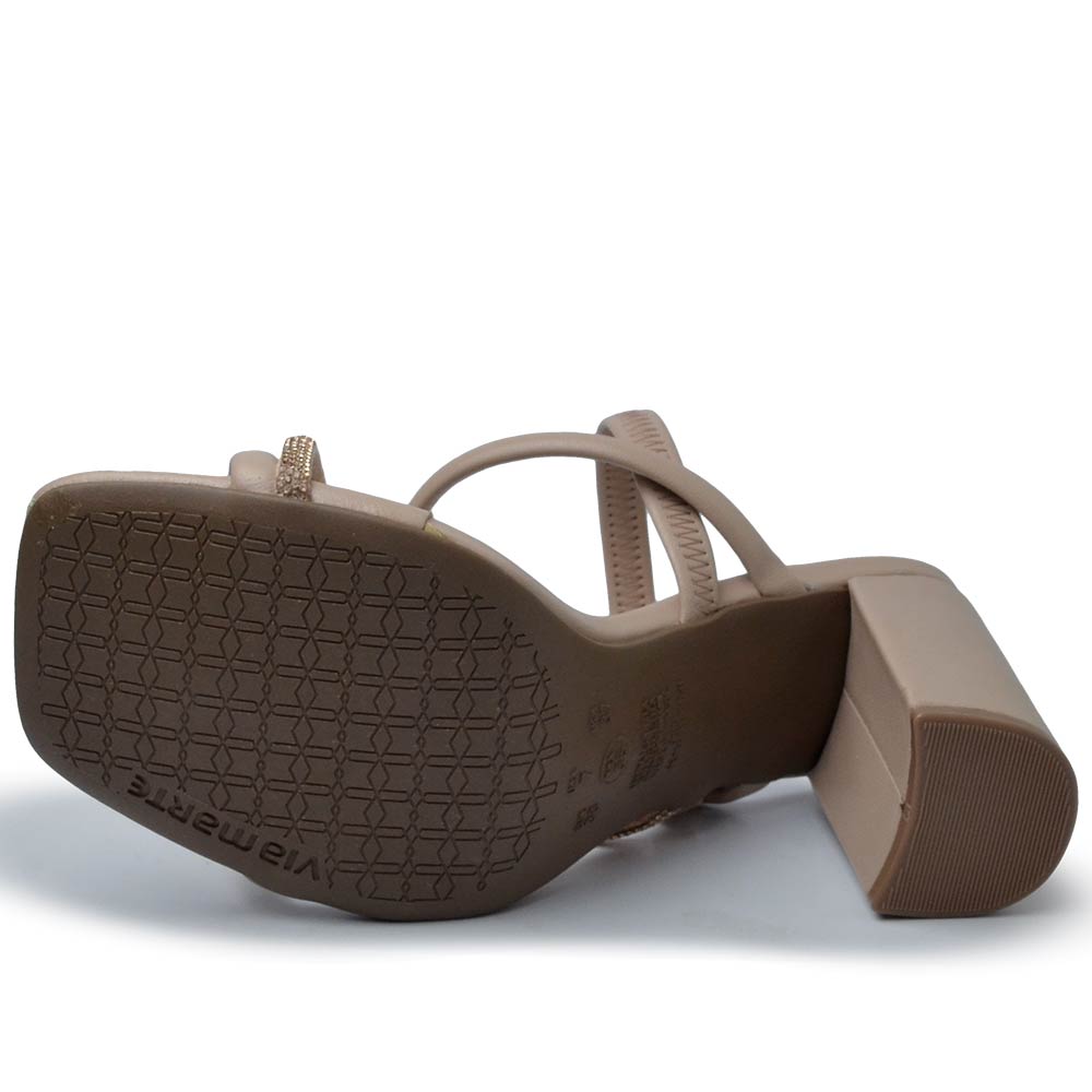 Sandália Via Marte Feminina Salto Alto 139-009-01 - Foto 5