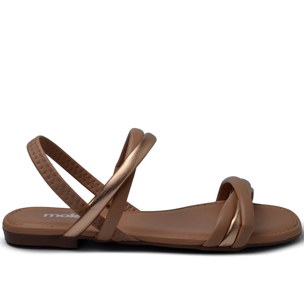 Sandália Rasteira Moleca Feminina 5435.542 - Foto 1