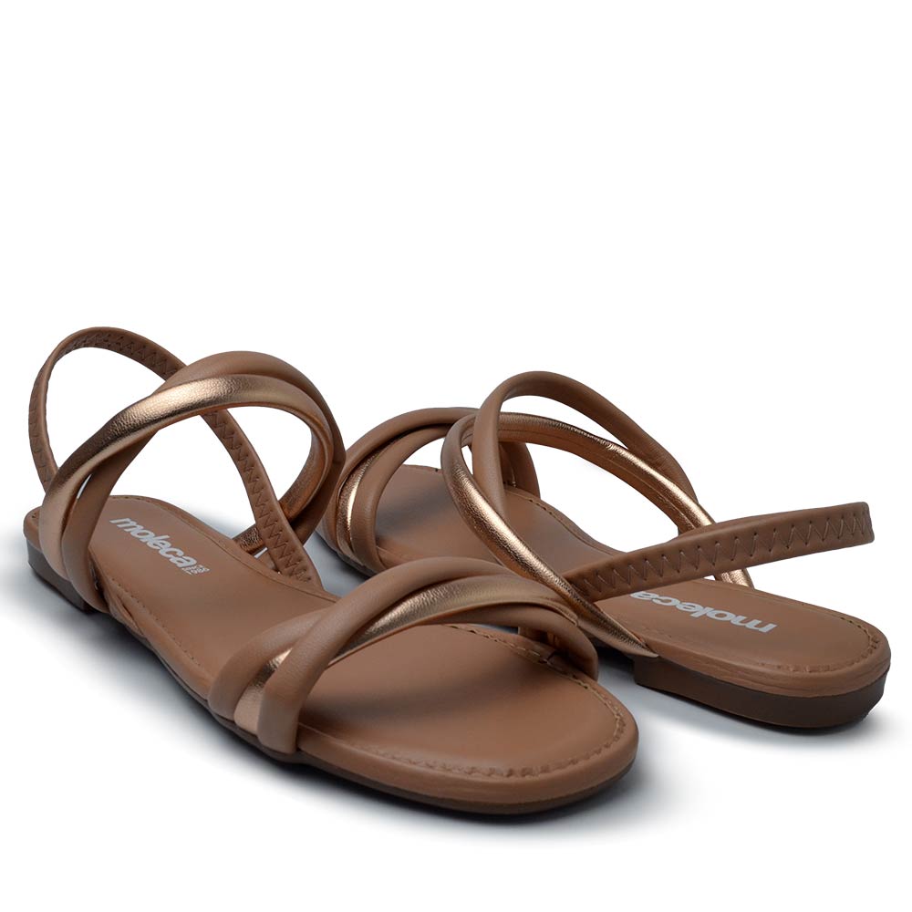 Sandália Rasteira Moleca Feminina 5435.542 - Foto 6