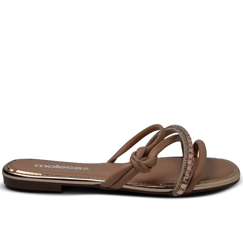 Sandália Rasteira Moleca Feminina 5435.547 - Foto 1