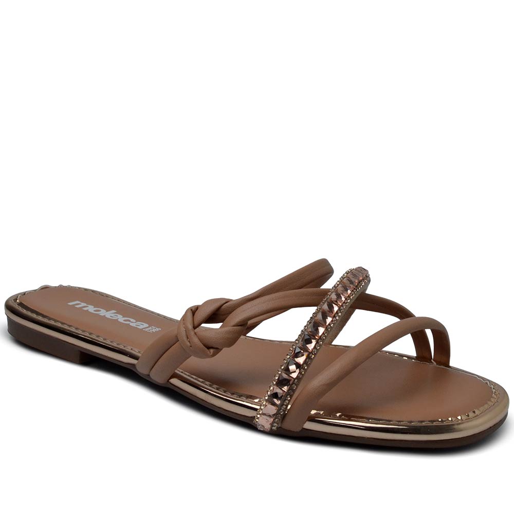 Sandália Rasteira Moleca Feminina 5435.547 - Foto 2