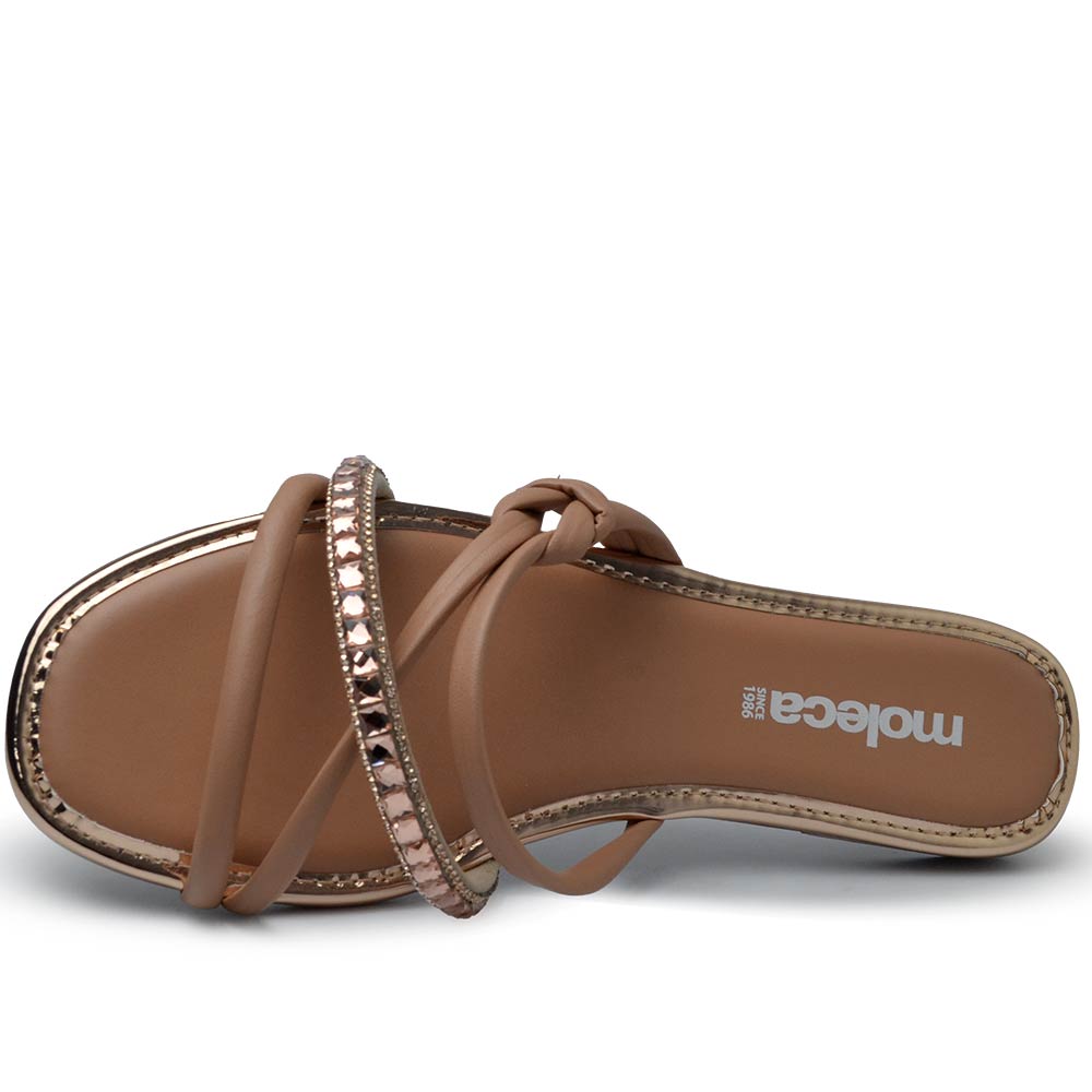 Sandália Rasteira Moleca Feminina 5435.547 - Foto 4