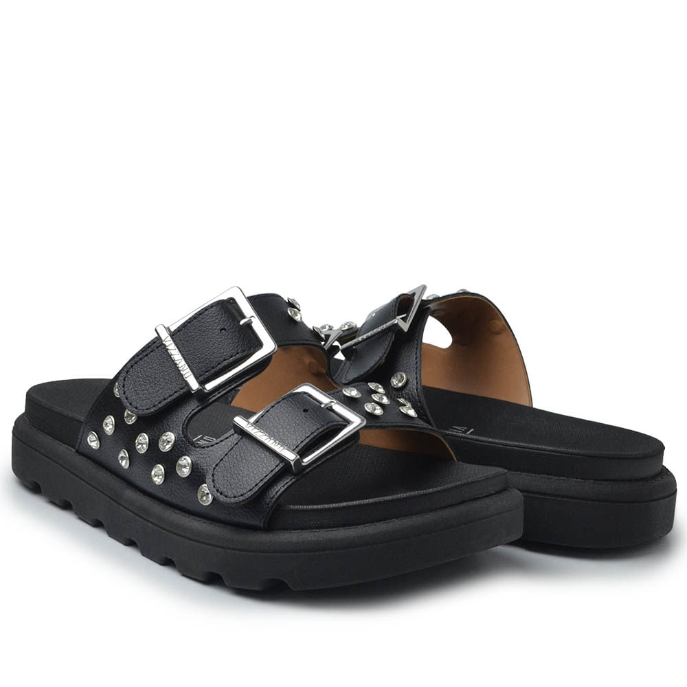 Papete Vizzano Preta Vizzano Plataforma Comprar Sandália Papete