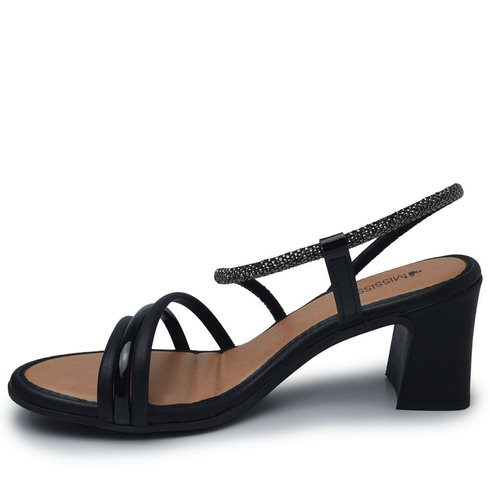 Sandália Mississipi Feminina Salto Bloco MC413 - Foto 3