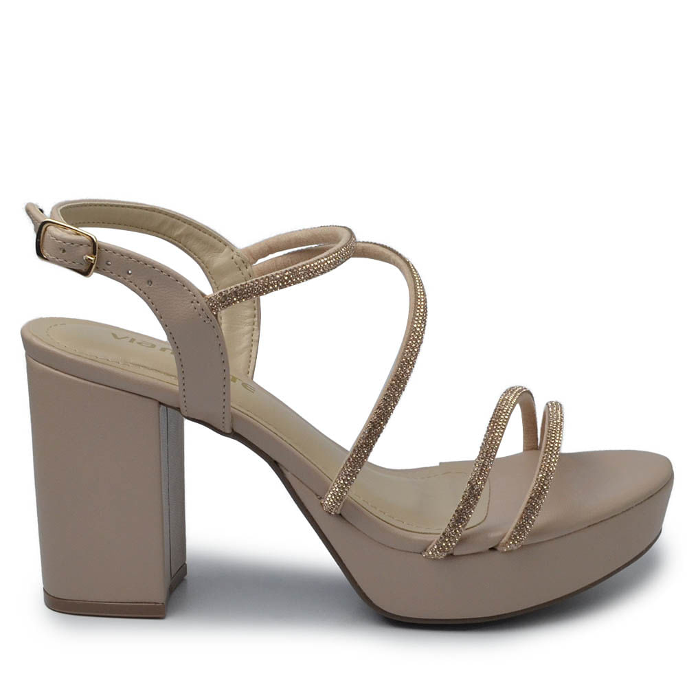 Sandália Meia Pata Via Marte Feminina Salto Alto 141-013-01