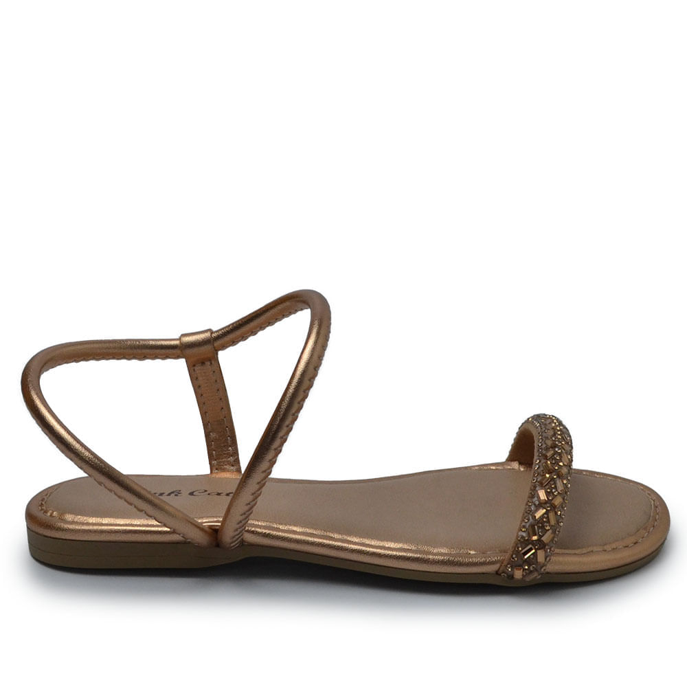 Sandália Rasteira Infantil Pink Cats Feminina V5201 - Foto 1