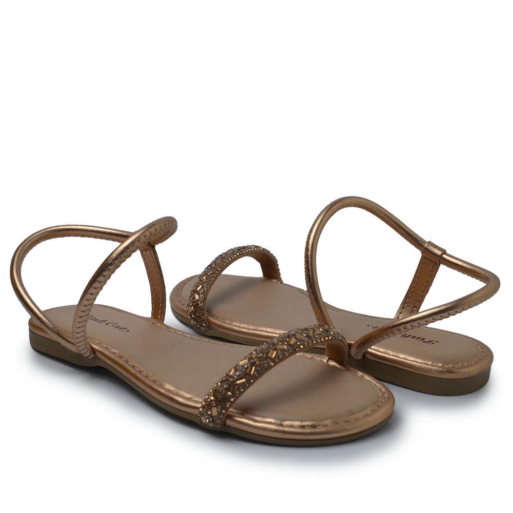 Sandália Rasteira Infantil Pink Cats Feminina V5201 - Foto 6